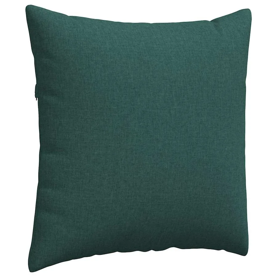 Coussins de canapé 2 pcs Vert foncé 80 x 80 cm tissu - 5