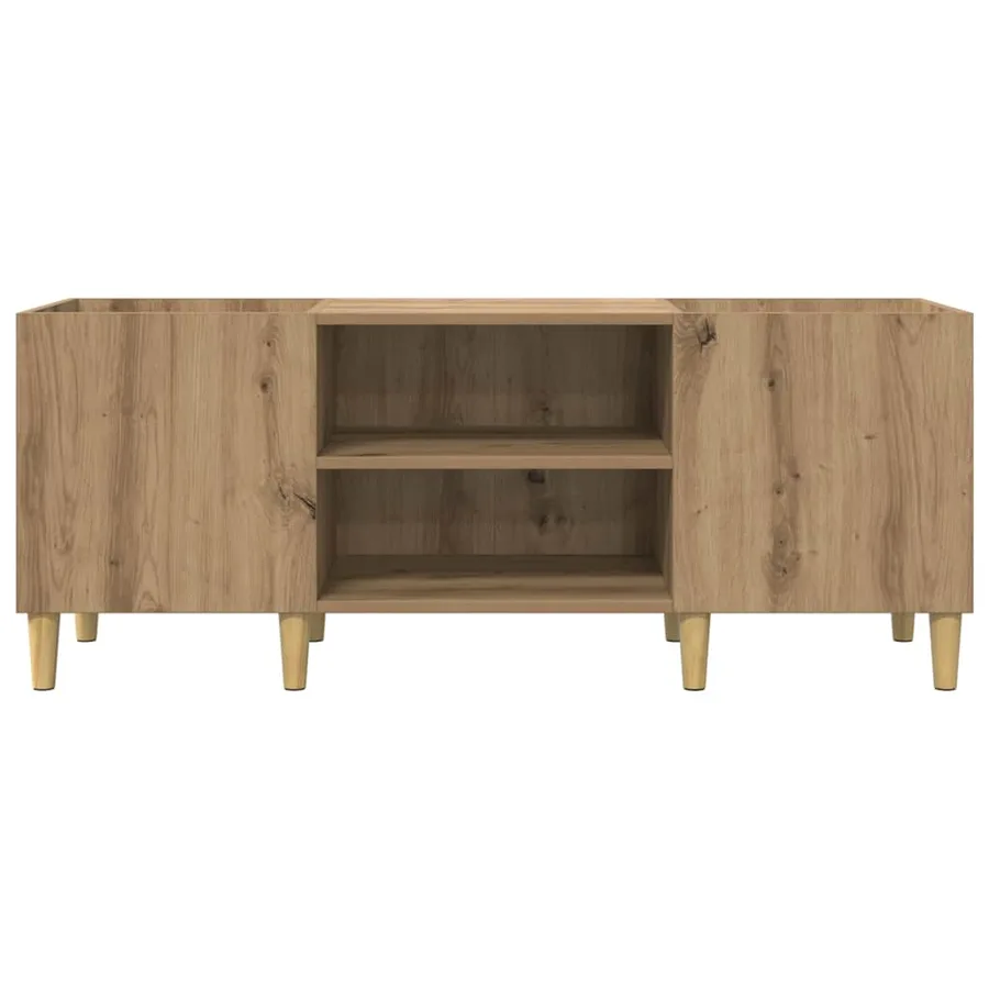 Meuble à vinyles 121 x 38 x 48 cm Bois d'ingénierie - 5