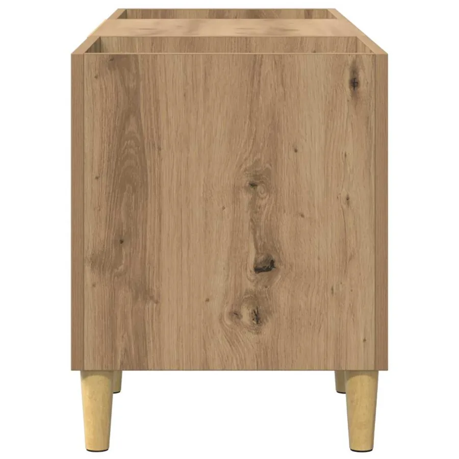Meuble à vinyles 121 x 38 x 48 cm Bois d'ingénierie - 6