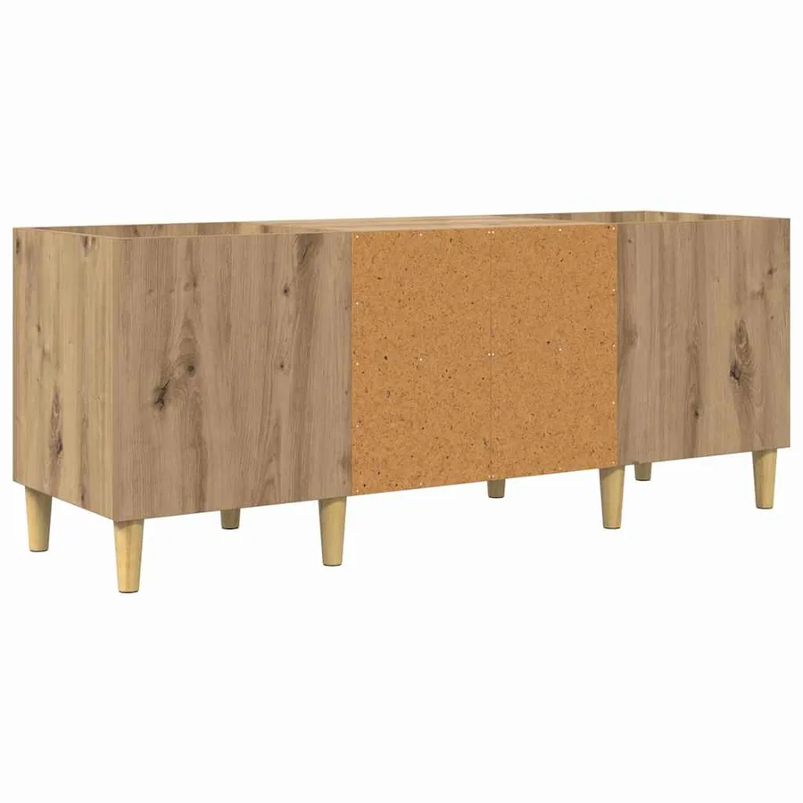 Meuble à vinyles 121 x 38 x 48 cm Bois d'ingénierie - 7
