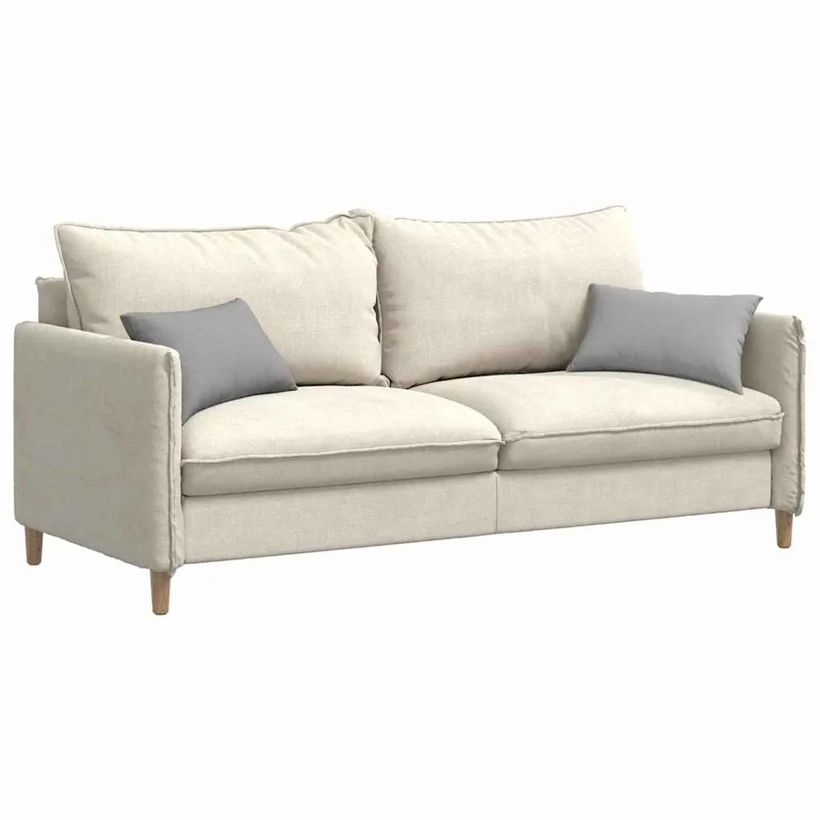 Coussins de canapé 2 pcs Gris nuage 50 x 30 cm tissu - 3