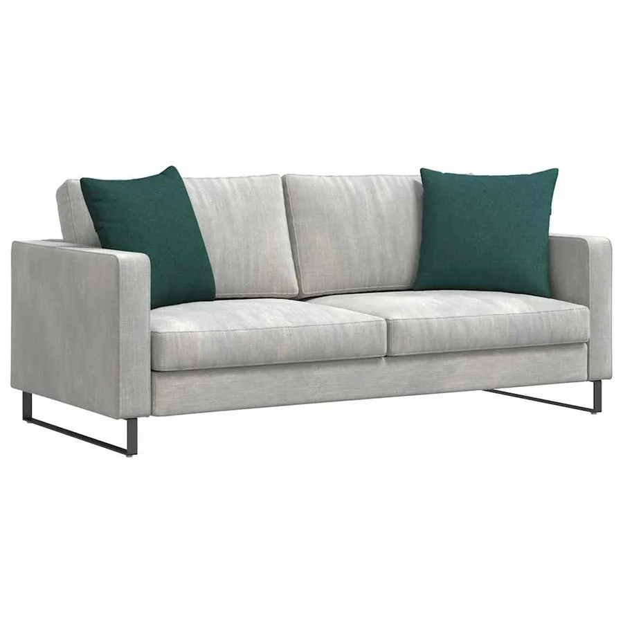 Coussins de canapé 2 pcs Vert foncé 50 x 50 cm tissu - 3