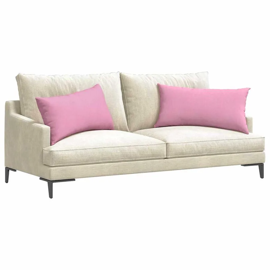 Coussins de canapé 2 pcs Rose 80 x 40 cm tissu - 3