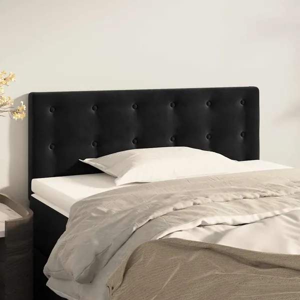 Tête de lit Noir 80x5x78/88 cm Velours
