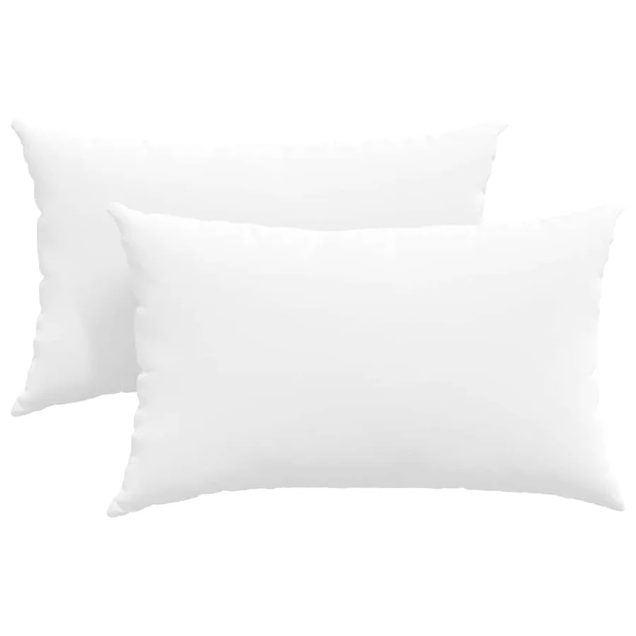Coussins de canapé 2 pcs Blanc 50 x 30 cm tissu - 2