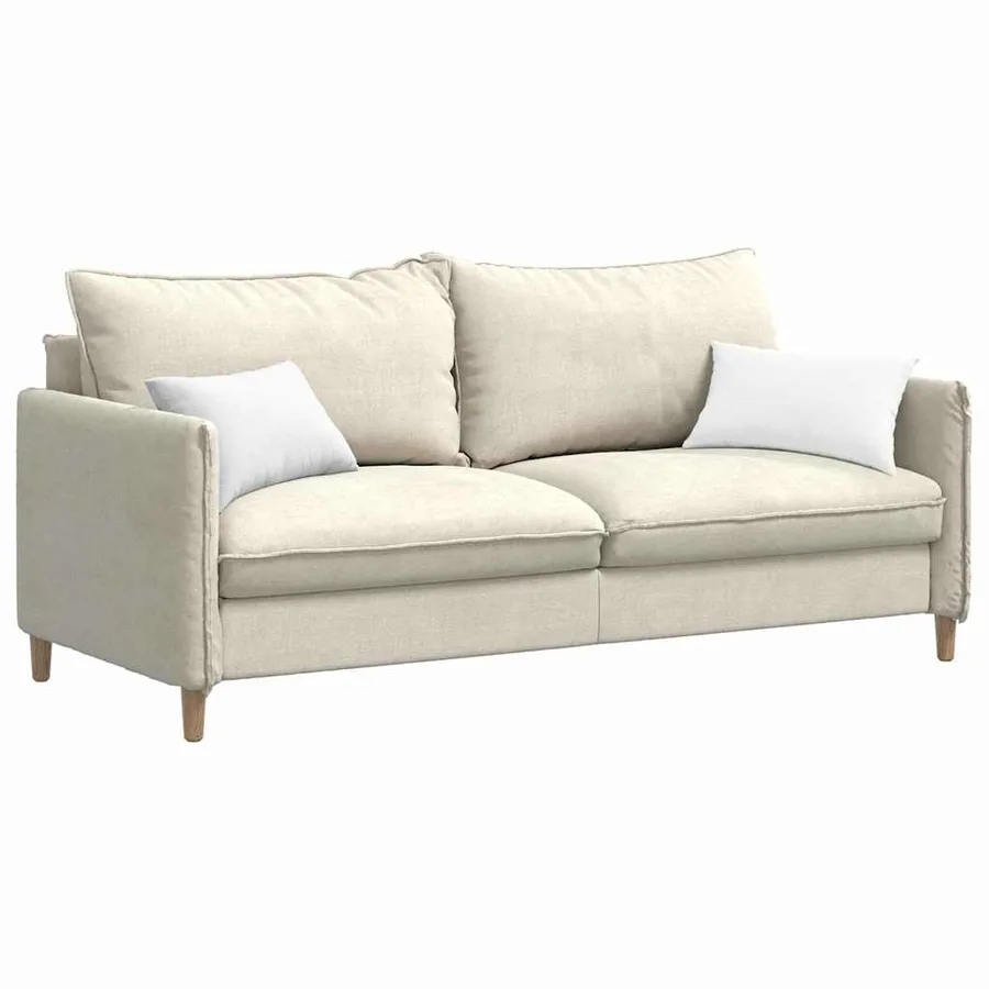 Coussins de canapé 2 pcs Blanc 50 x 30 cm tissu - 3