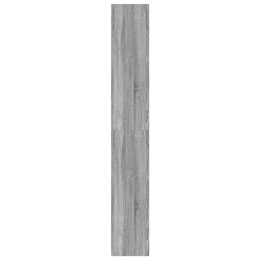 Armoire de rangement Gris 80 x 30 x 198 cm Bois d'ingénierie - 6
