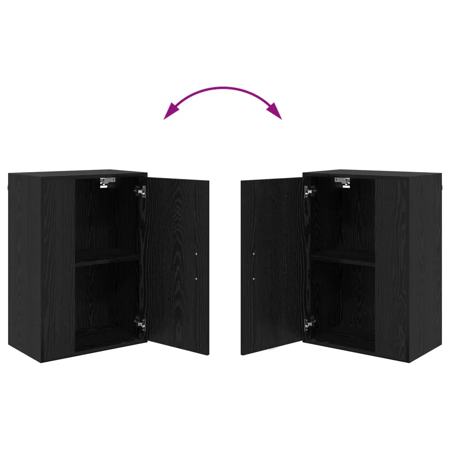 Ensemble meuble TV Chêne noir Bois d'ingénierie - 11