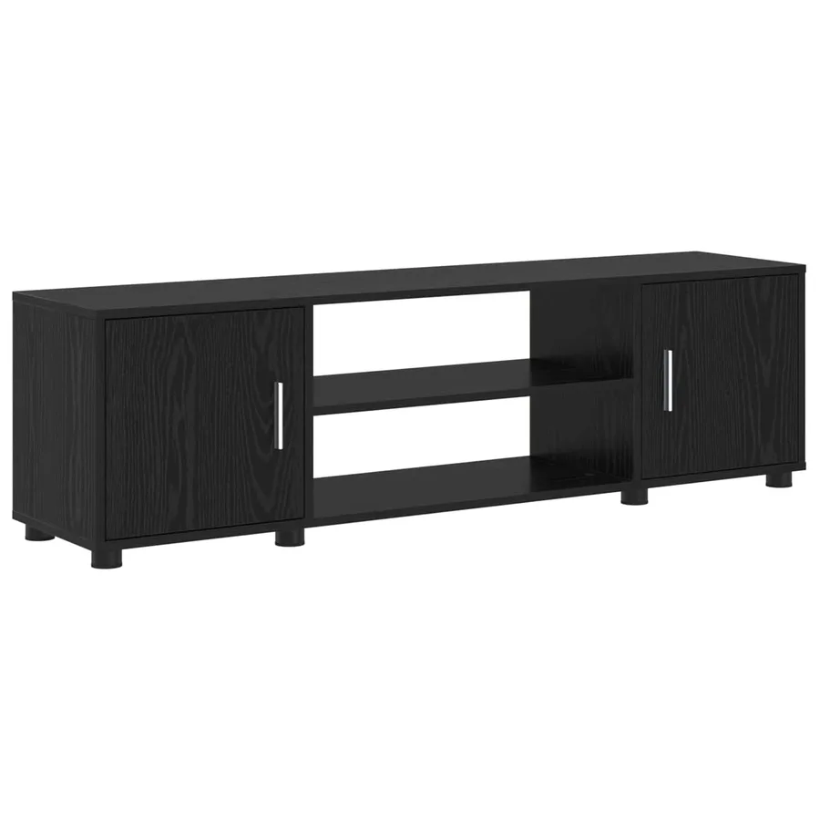 Ensemble meuble TV Chêne noir Bois d'ingénierie - 6