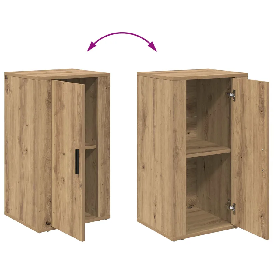 Buffet Chêne artisanal 40 x 33 x 70 cm Bois d'ingénierie - 11