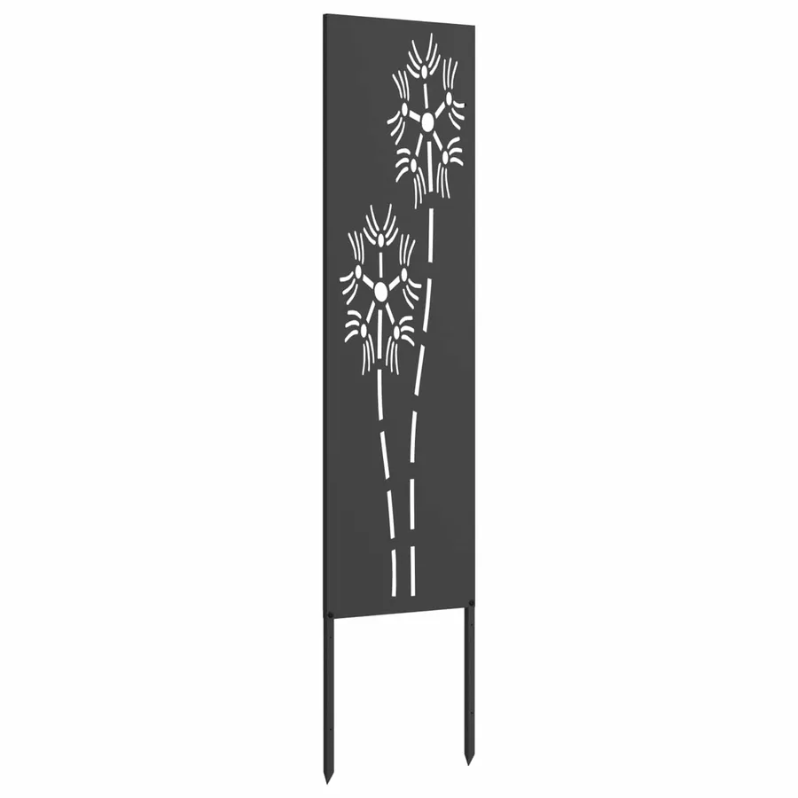 Écran de confidentialité de jardin Fretwork Noir 32 x 140 cm - 4
