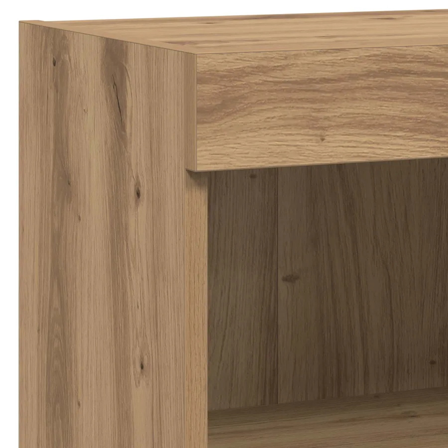 Meubles TV muraux 4 pcs Chêne artisanal Bois d'ingénierie - 10