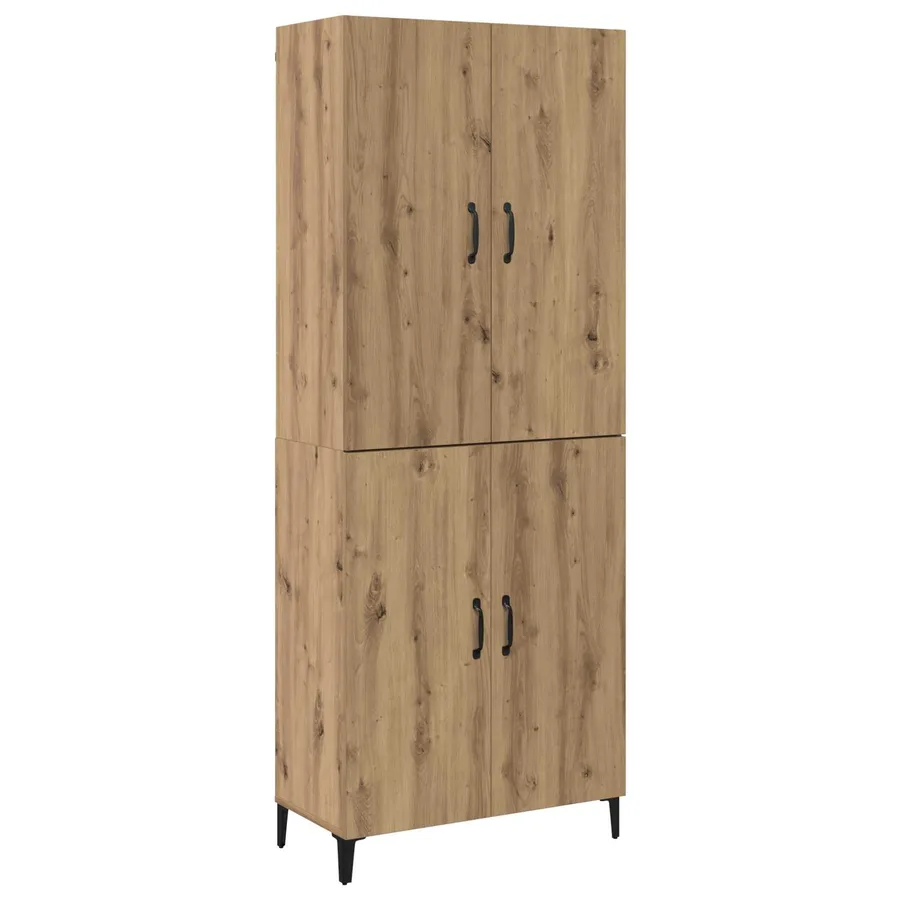 Haut Armoire 2 pcs Chêne artisanal 69,5 x 34 x 180 cm - 2