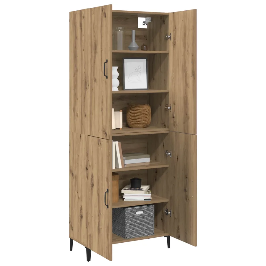 Haut Armoire 2 pcs Chêne artisanal 69,5 x 34 x 180 cm - 3