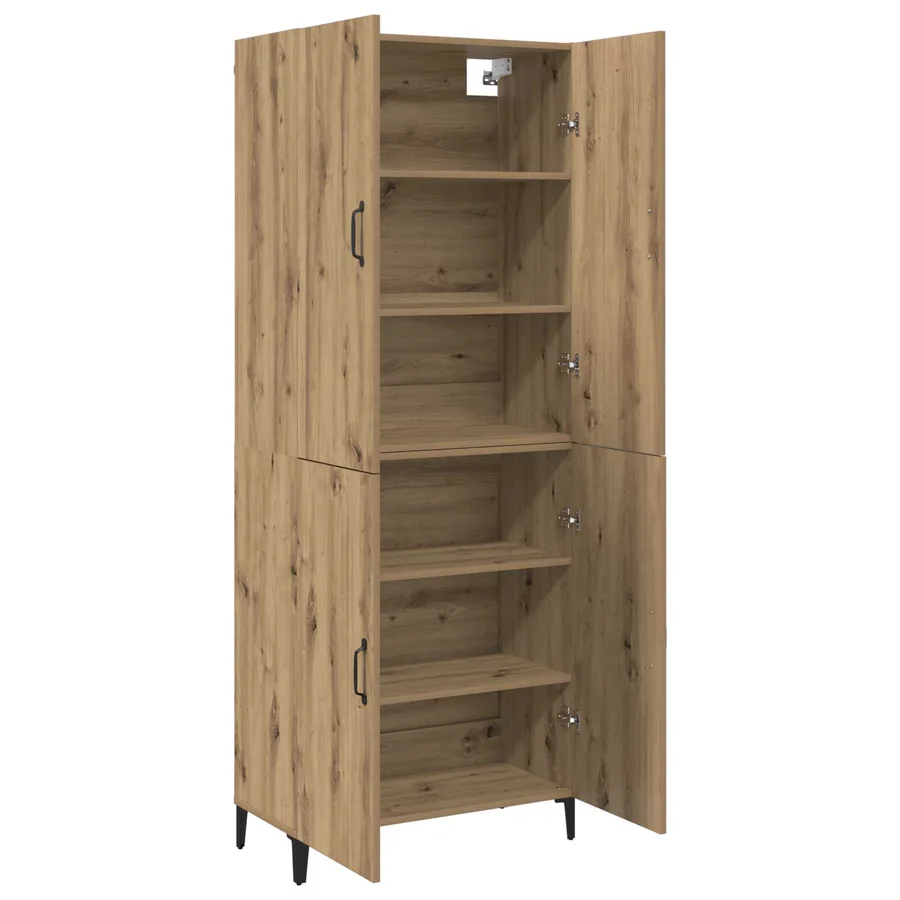 Haut Armoire 2 pcs Chêne artisanal 69,5 x 34 x 180 cm - 5