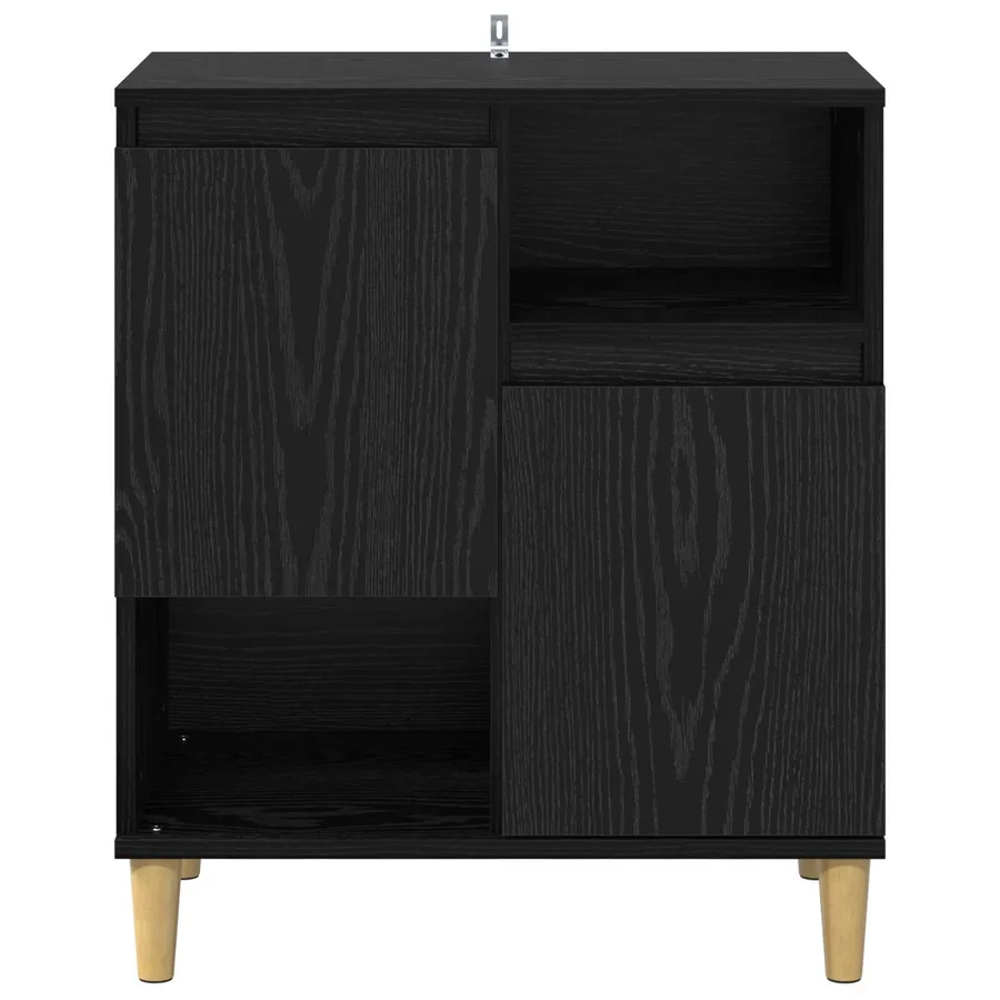 Buffet Chêne noir 35 x 60 x 70 cm Bois d'ingénierie - 6