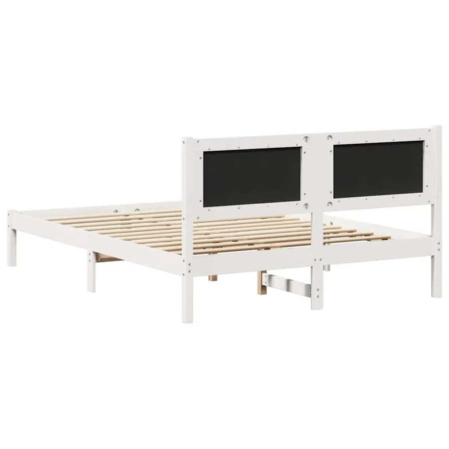 Cadre de lit Gris clair 140 x 200 cm Pin massif - 7