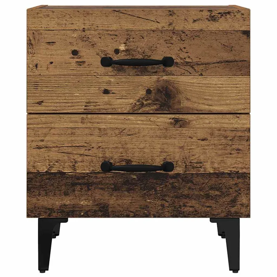 Armoire de lit Bois ancien 40 x 35 x 47,5 cm Bois d'ingénierie - 6