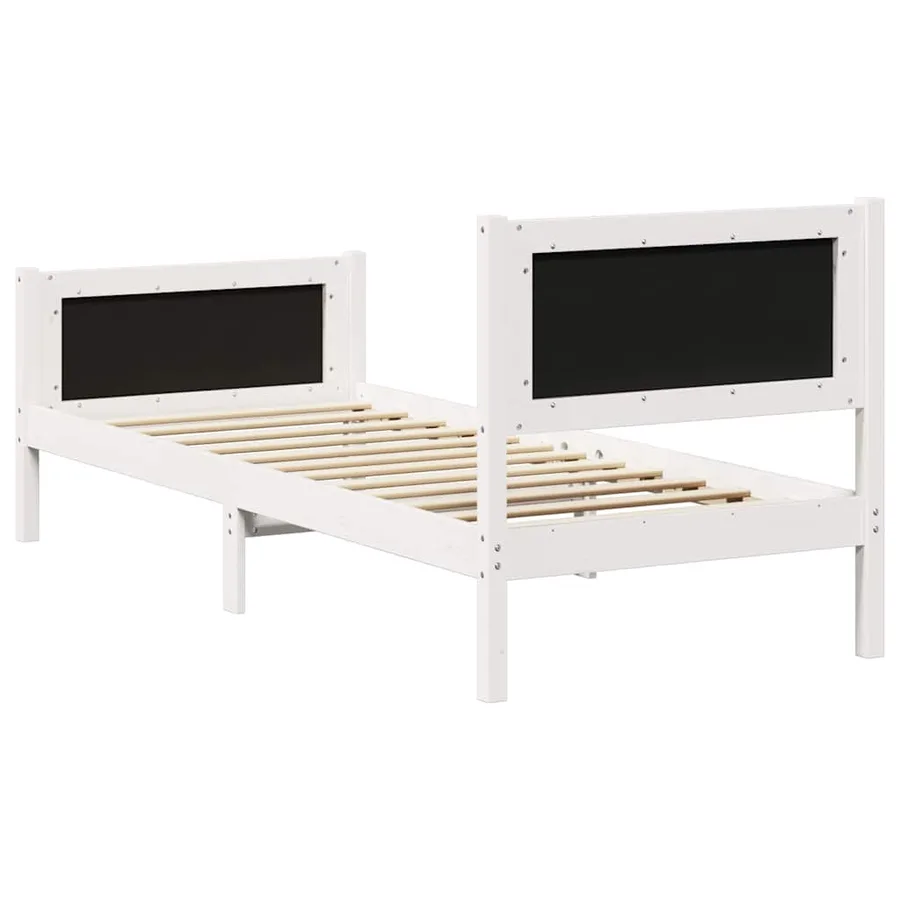 Cadre de lit avec tête de lit Gris clair 75 x 190 cm tissu - 7