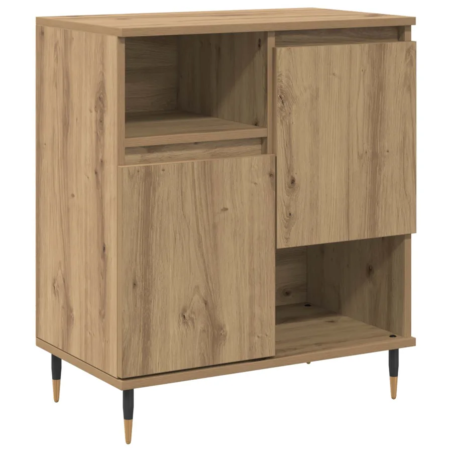 Buffets 2 pcs chêne artisanal - 5