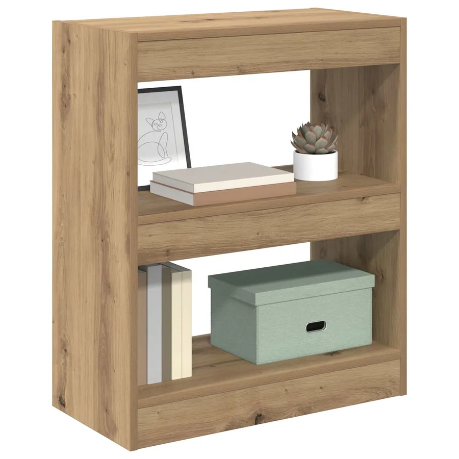 Bibliothèque 2 niveaux 60 x 30 x 72 cm Bois d'ingénierie - 3