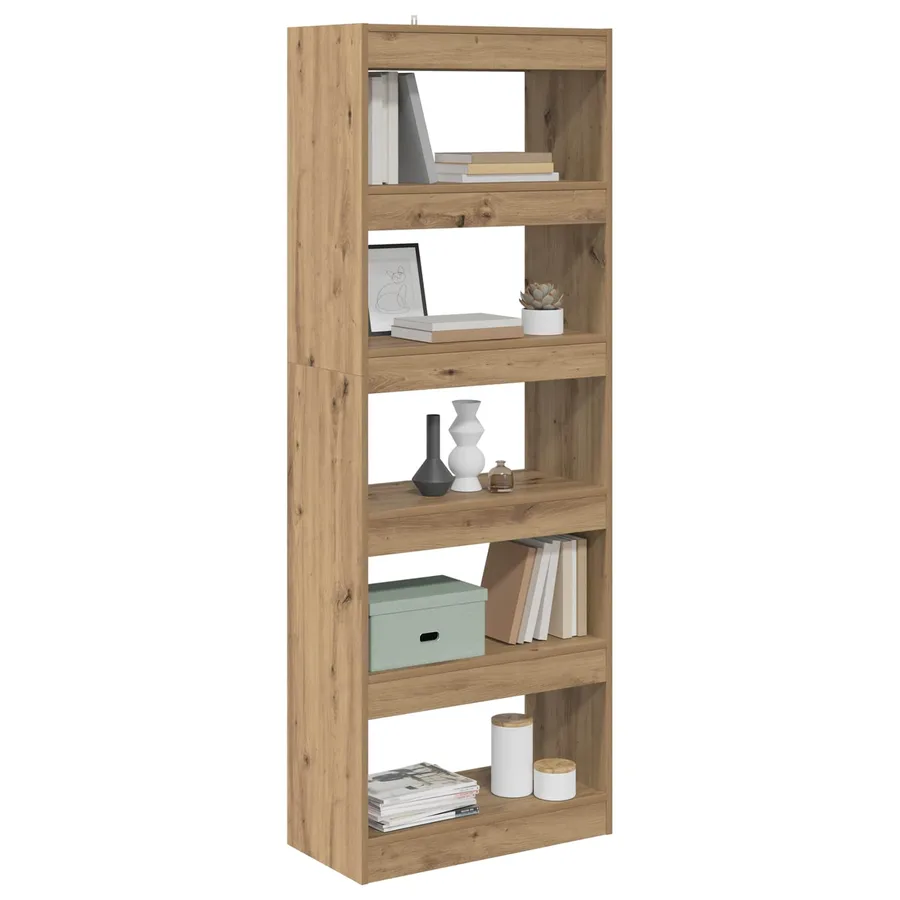 Bibliothèque 5 niveaux 60 x 30 x 166 cm Bois d'ingénierie - 3