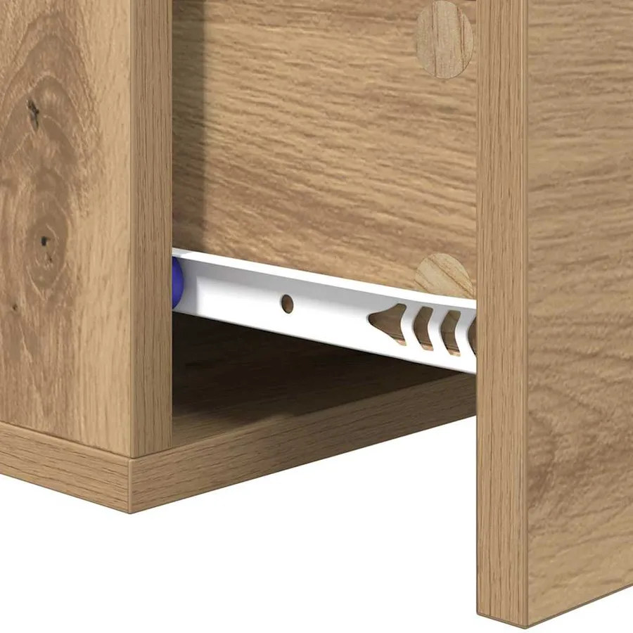 Cabinet de chevet 35 x 35 x 20 cm Bois d'ingénierie - 9
