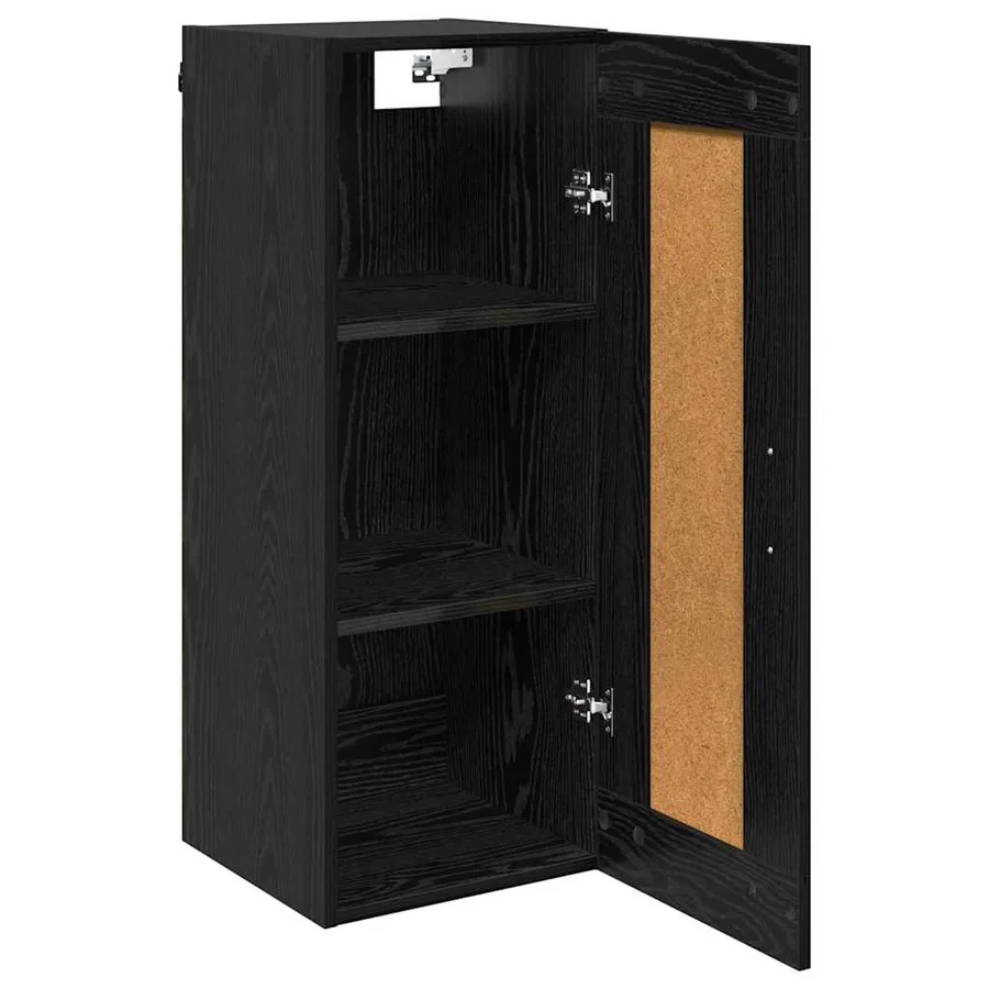 Meuble mural Chêne noir 34,5 x 34 x 90 cm Bois d'ingénierie - 5