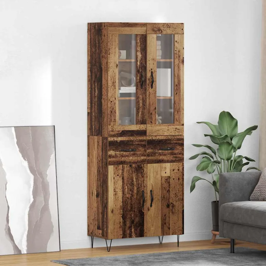 Haut Armoire Bois Ancien 69,5 x 34 x 90 cm Bois d'ingénierie