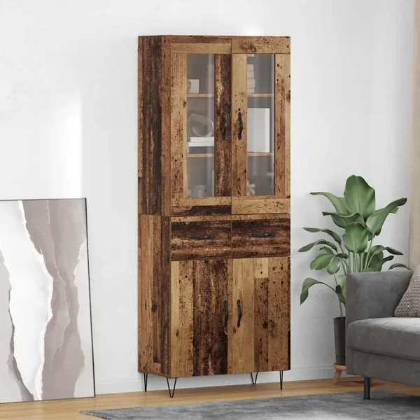 Haut Armoire Bois Ancien 69,5 x 34 x 90 cm Bois d'ingénierie