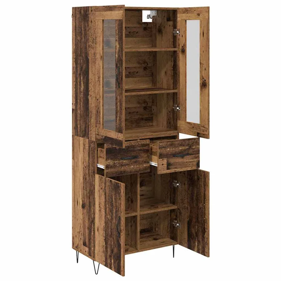 Haut Armoire Bois Ancien 69,5 x 34 x 90 cm Bois d'ingénierie - 5