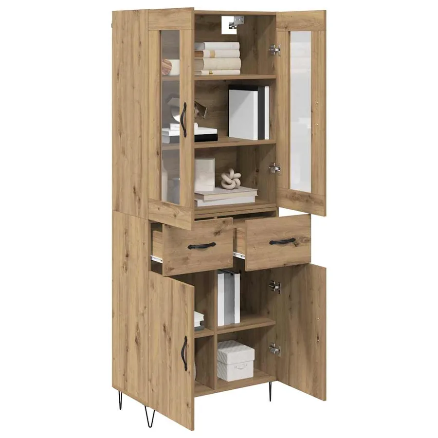 Haut Armoire Chêne artisanal 69,5 x 34 x 90 cm - 3