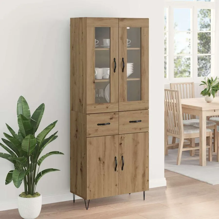 Haut Armoire Chêne artisanal 69,5 x 34 x 90 cm - 4