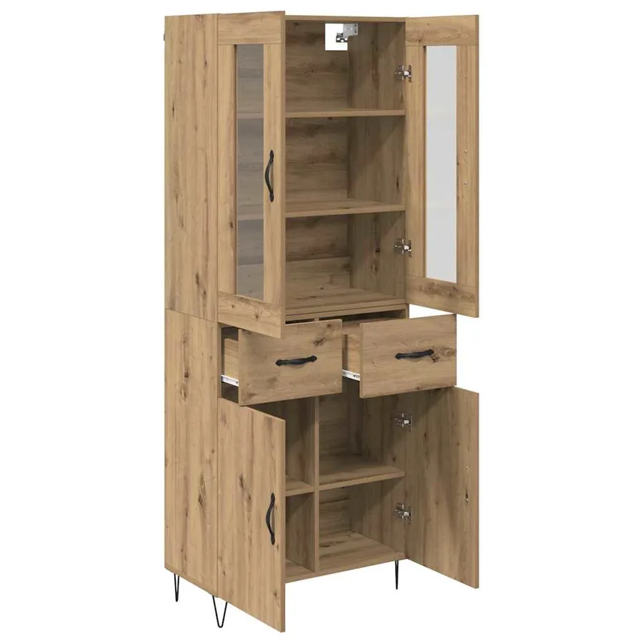 Haut Armoire Chêne artisanal 69,5 x 34 x 90 cm - 5