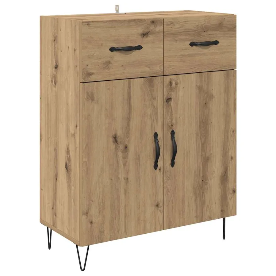 Haut Armoire Chêne artisanal 69,5 x 34 x 90 cm - 6