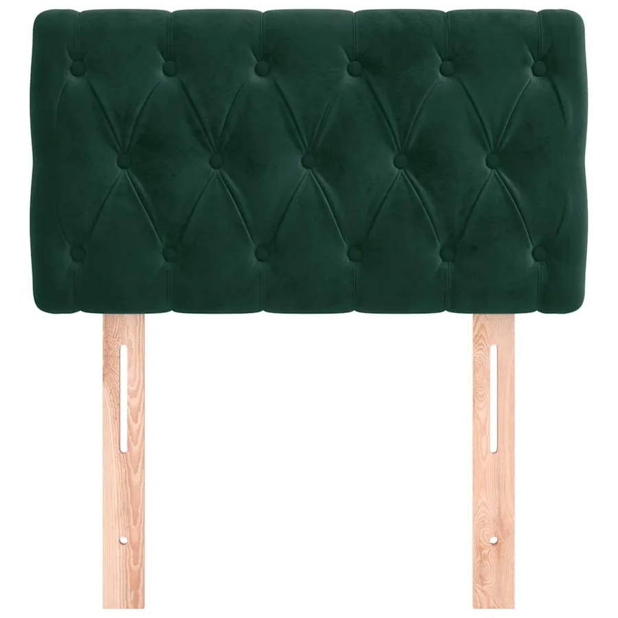 Tête de lit Vert foncé 80x7x78/88 cm Velours - 3