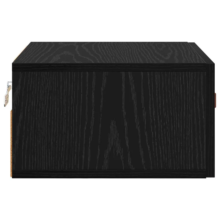Cabinet de chevet mural Chêne noir 35 x 35 x 20 cm - 7