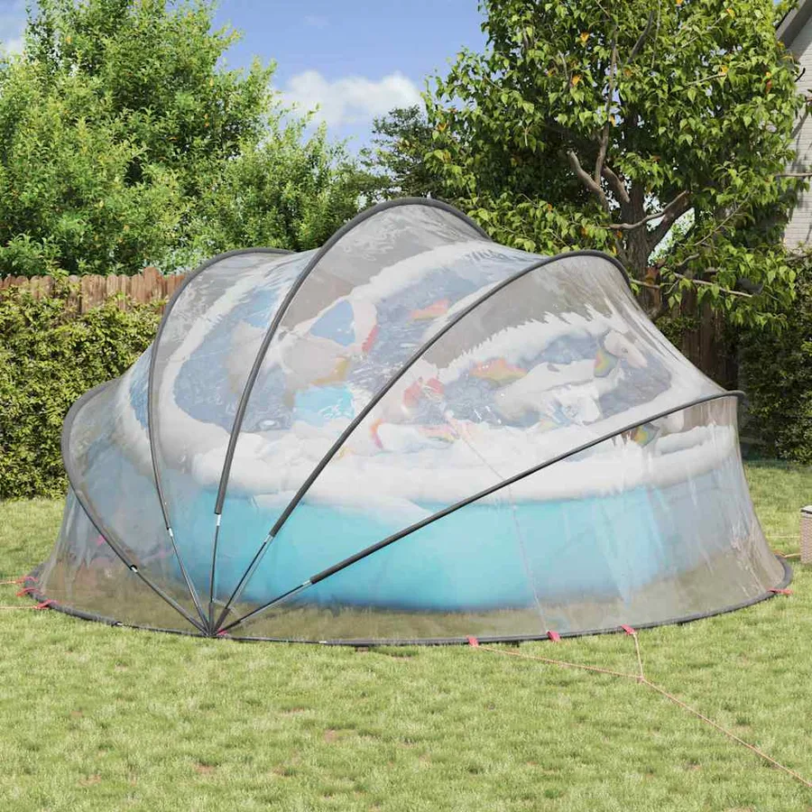 Dôme de piscine Transparent 546 x 516 x 250 cm PVC - 4