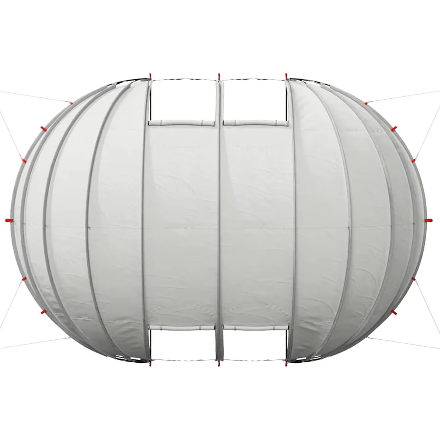 Dôme de tente de piscine Gris 640 x 432 x 205 cm - 9