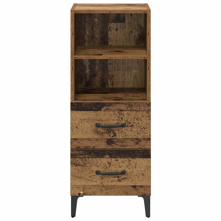 Buffet Bois ancien 34 x 34,5 x 90 cm Bois d'ingénierie - 6