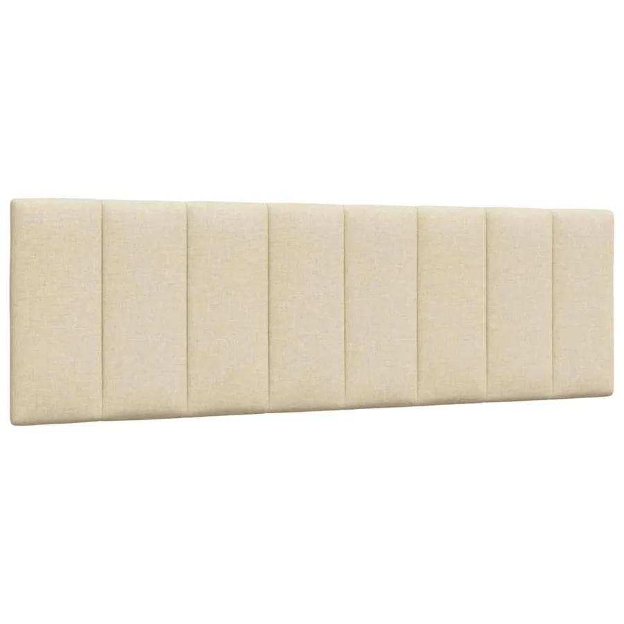 Cadre de lit sans matelas Hanko crème 160x200 cm tissu - 6