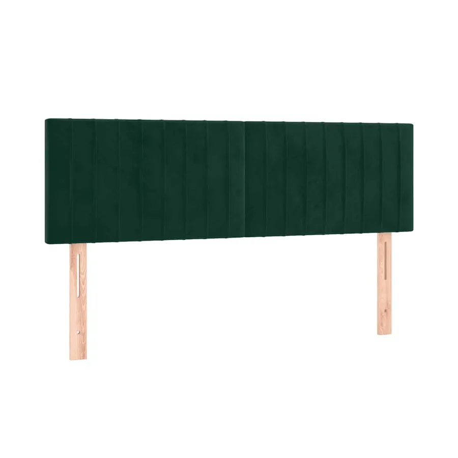 Têtes de lit Vert foncé 144x5x78/88 cm Velours - 2