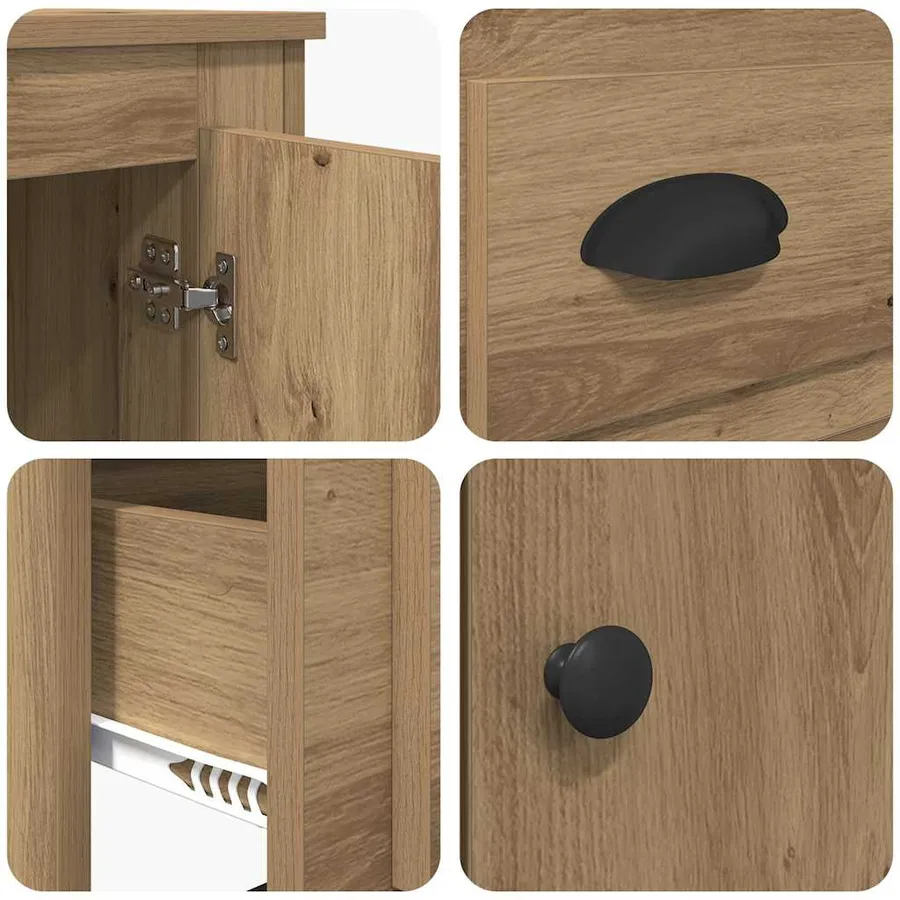 Haut Armoire Chêne artisanal 60 x 35,5 x 103,5 cm - 9