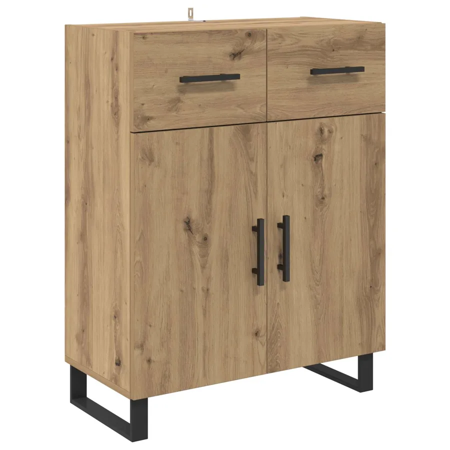 Buffet Chêne artisanal 69,5 x 34 x 90 cm Bois d'ingénierie - 2