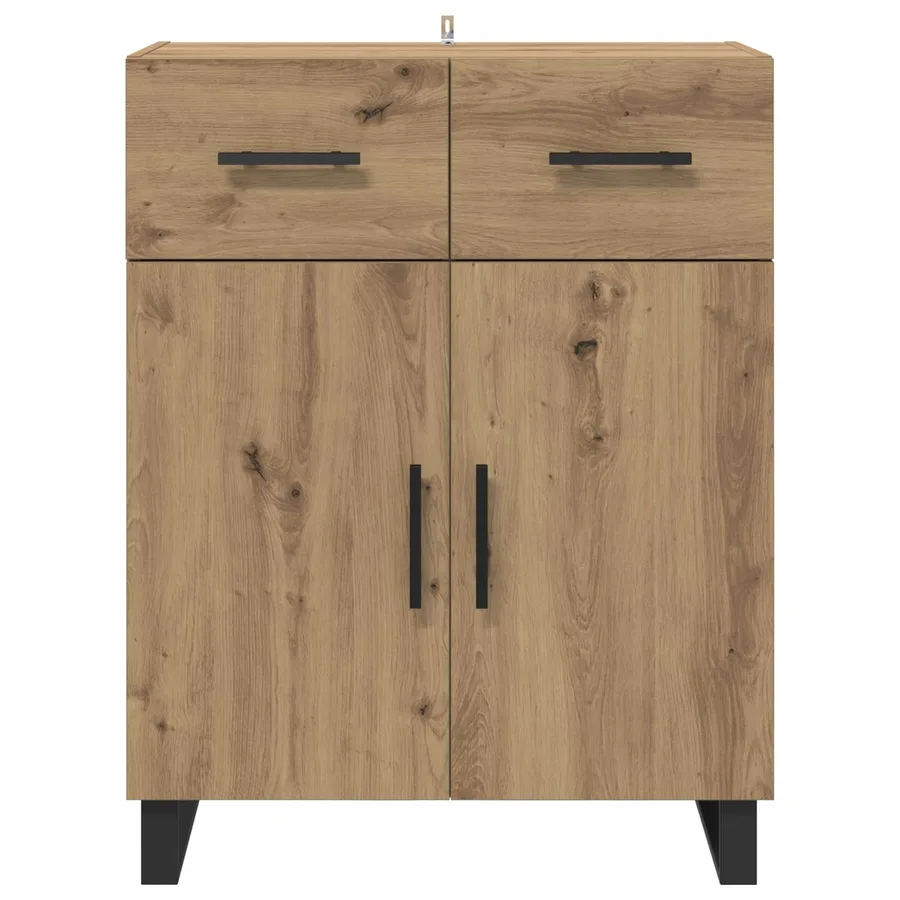 Buffet Chêne artisanal 69,5 x 34 x 90 cm Bois d'ingénierie - 6