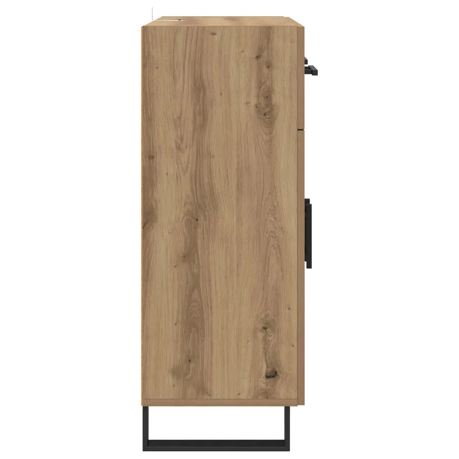 Buffet Chêne artisanal 69,5 x 34 x 90 cm Bois d'ingénierie - 7