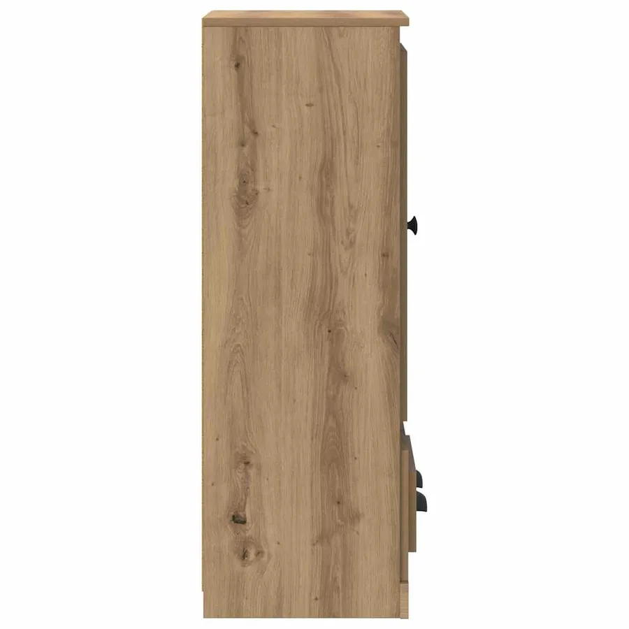 Haut Armoire 3 pcs Chêne artisanal 132 x 35,5 x 103,5 cm - 9