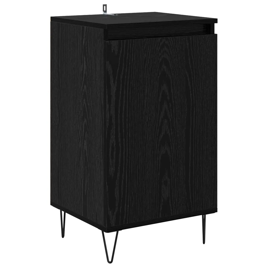 Buffet Chêne noir 40 x 35 x 70 cm Bois d'ingénierie - 2