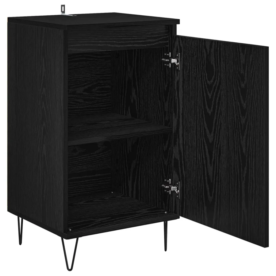 Buffet Chêne noir 40 x 35 x 70 cm Bois d'ingénierie - 5