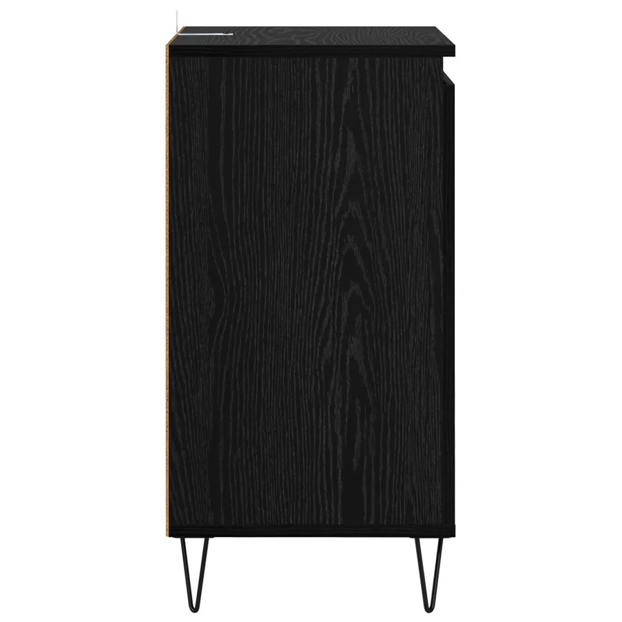 Buffet Chêne noir 40 x 35 x 70 cm Bois d'ingénierie - 7